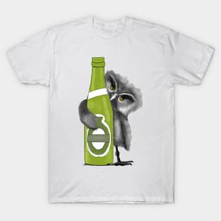 Owl with beer T-Shirt